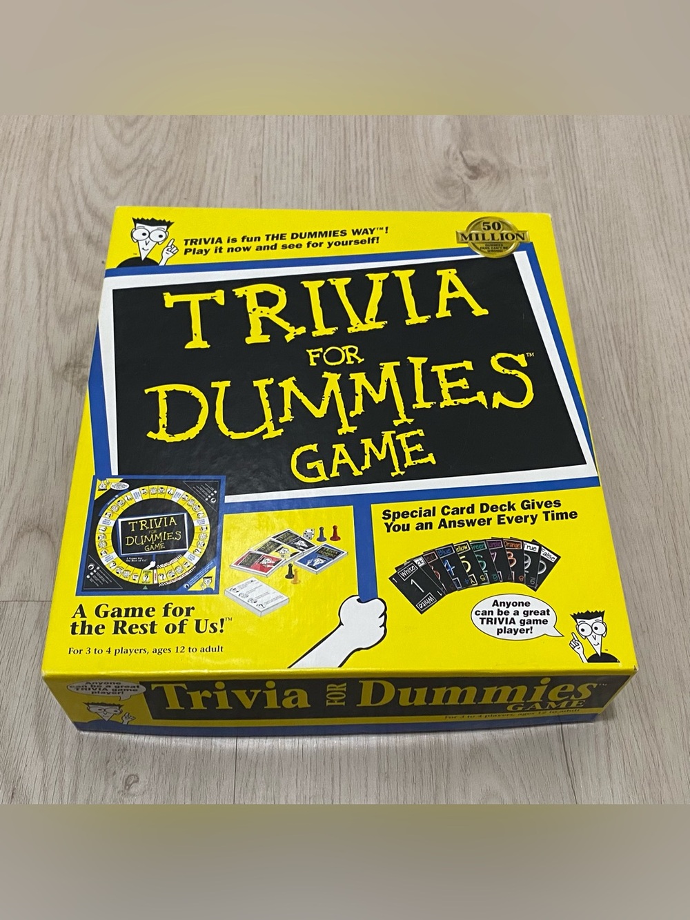 Trivia For Dummies Board Game Vintage 1998 Pressman Complete Excellent Condition